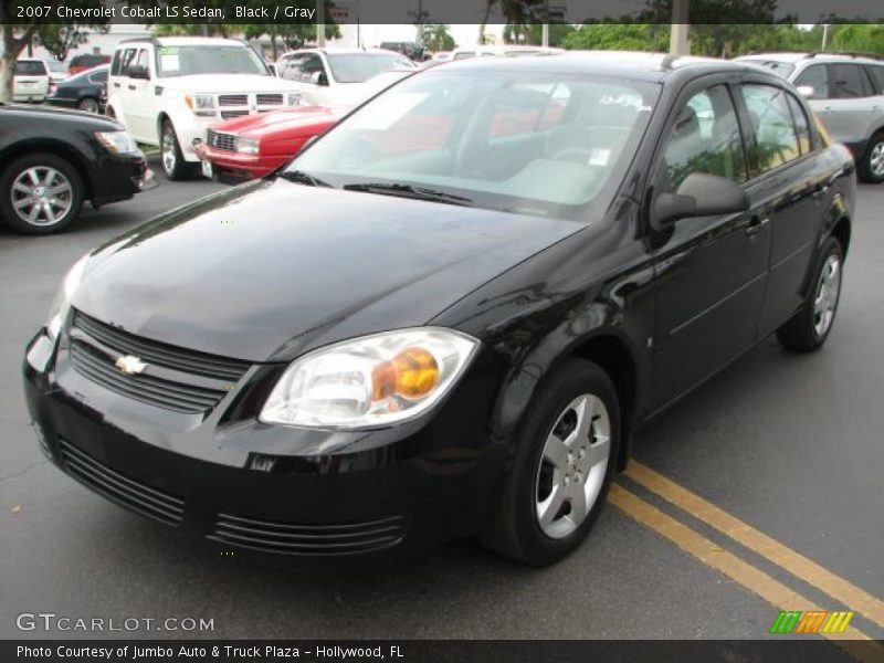 Black / Gray 2007 Chevrolet Cobalt LS Sedan