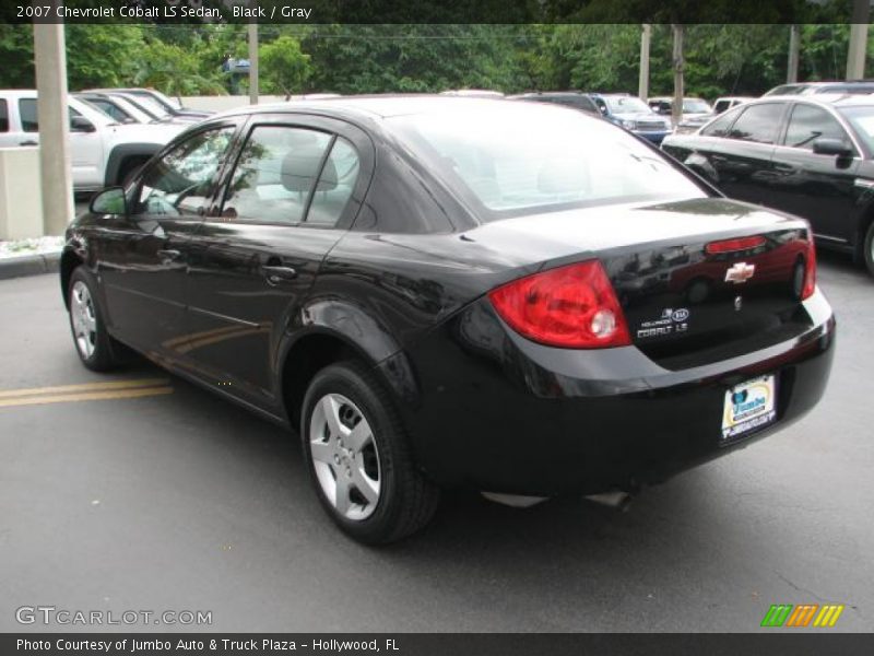 Black / Gray 2007 Chevrolet Cobalt LS Sedan