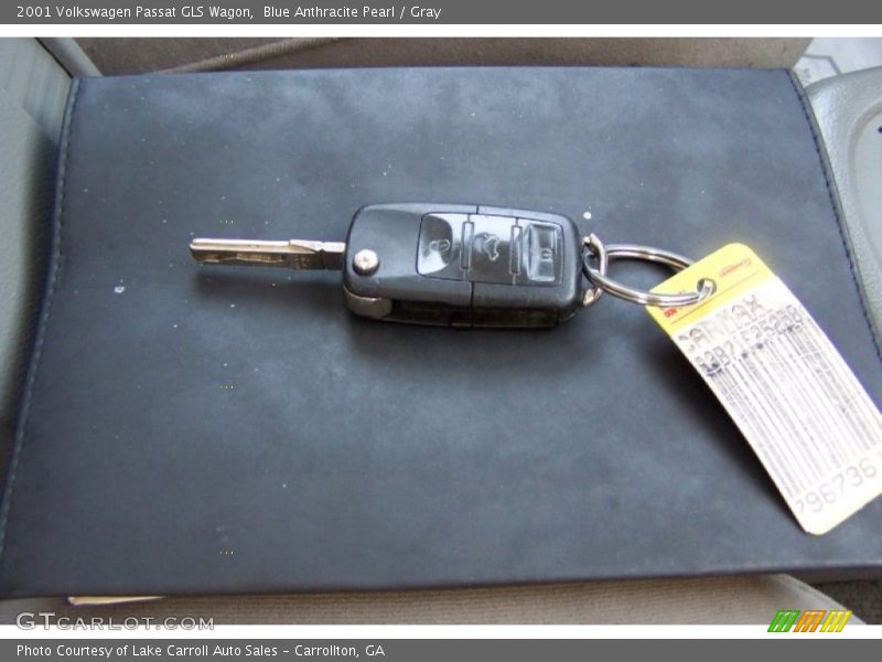 Blue Anthracite Pearl / Gray 2001 Volkswagen Passat GLS Wagon
