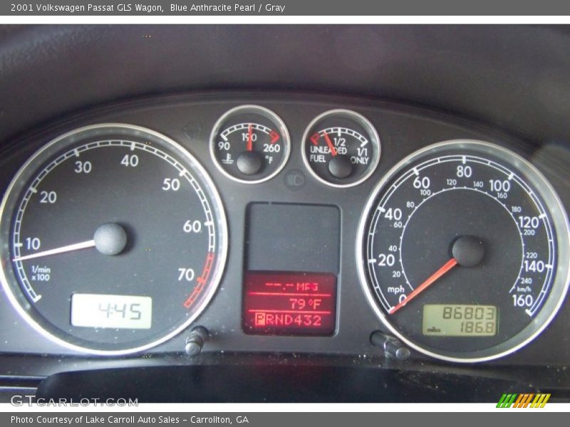  2001 Passat GLS Wagon GLS Wagon Gauges