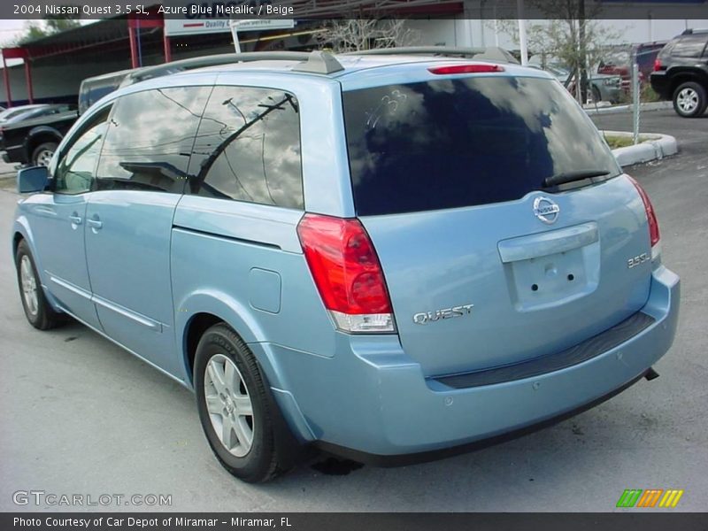 Azure Blue Metallic / Beige 2004 Nissan Quest 3.5 SL