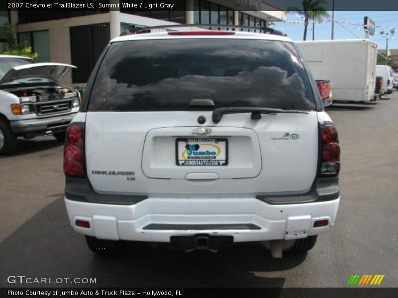 Summit White / Light Gray 2007 Chevrolet TrailBlazer LS
