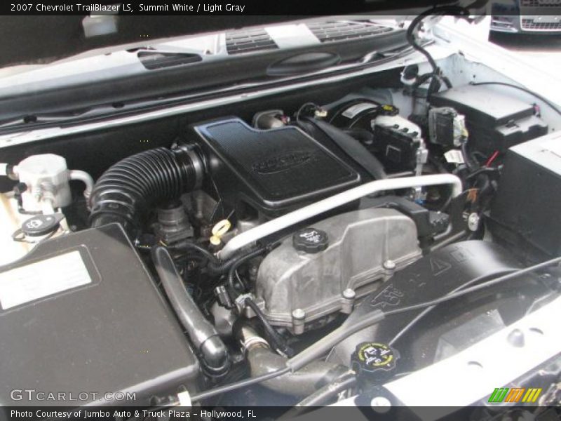 Summit White / Light Gray 2007 Chevrolet TrailBlazer LS