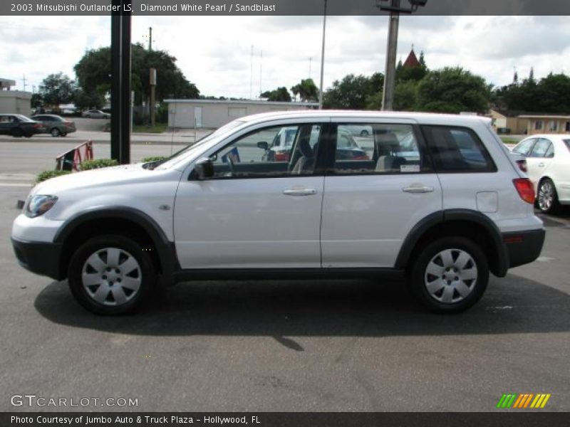 Diamond White Pearl / Sandblast 2003 Mitsubishi Outlander LS