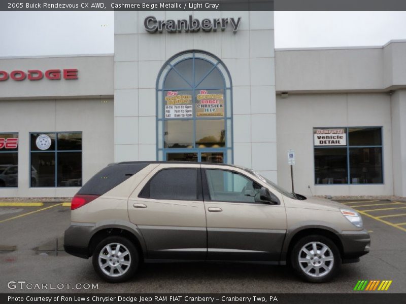 Cashmere Beige Metallic / Light Gray 2005 Buick Rendezvous CX AWD