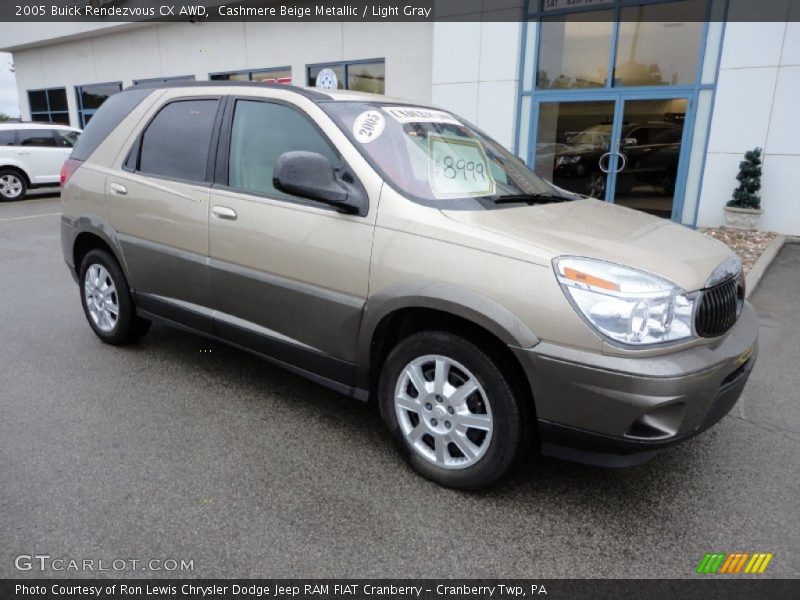 Cashmere Beige Metallic / Light Gray 2005 Buick Rendezvous CX AWD