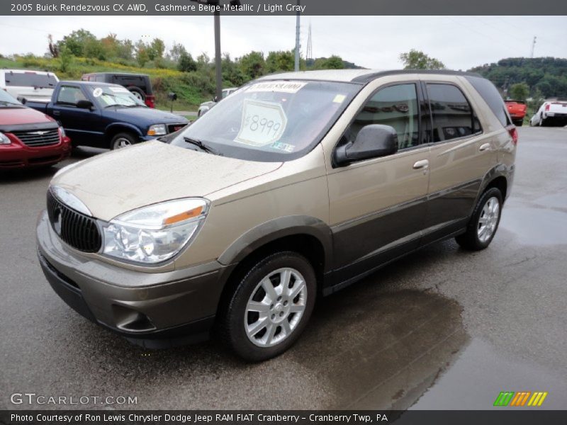 Cashmere Beige Metallic / Light Gray 2005 Buick Rendezvous CX AWD