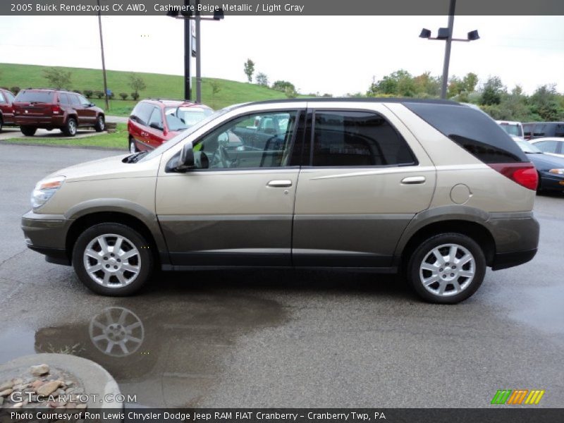 Cashmere Beige Metallic / Light Gray 2005 Buick Rendezvous CX AWD