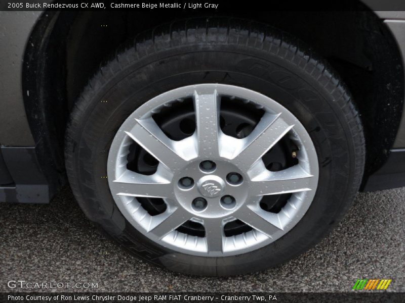 Cashmere Beige Metallic / Light Gray 2005 Buick Rendezvous CX AWD