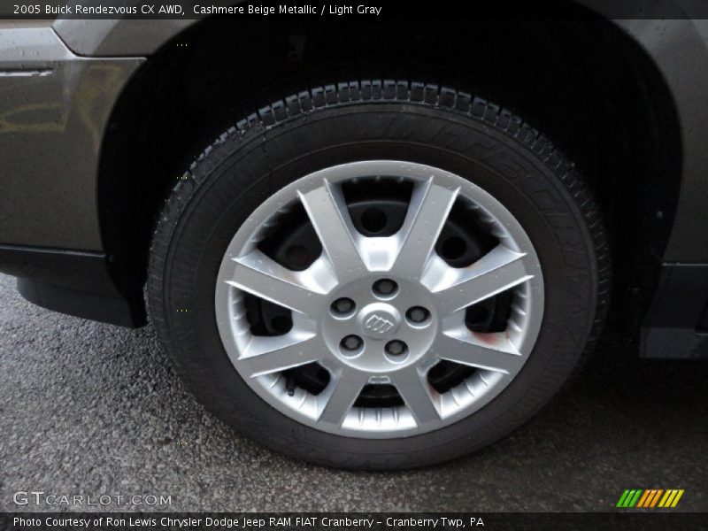 Cashmere Beige Metallic / Light Gray 2005 Buick Rendezvous CX AWD