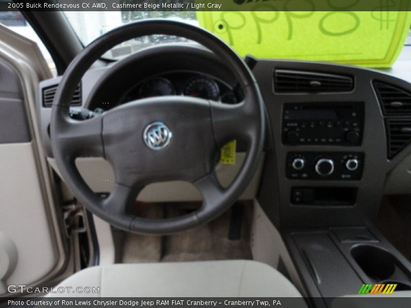 Cashmere Beige Metallic / Light Gray 2005 Buick Rendezvous CX AWD