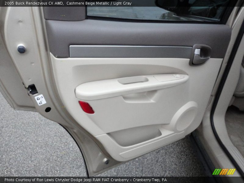 Cashmere Beige Metallic / Light Gray 2005 Buick Rendezvous CX AWD