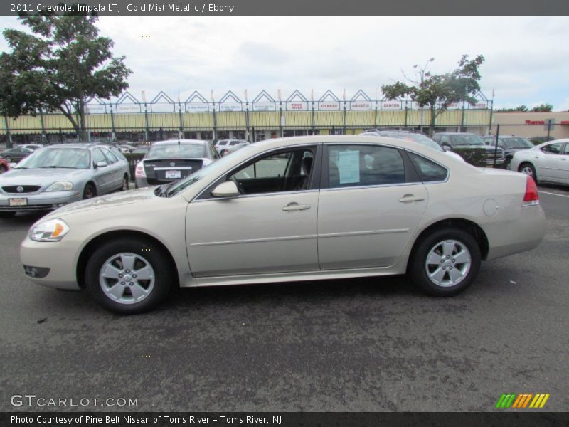 Gold Mist Metallic / Ebony 2011 Chevrolet Impala LT