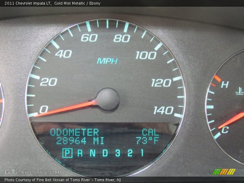 Gold Mist Metallic / Ebony 2011 Chevrolet Impala LT