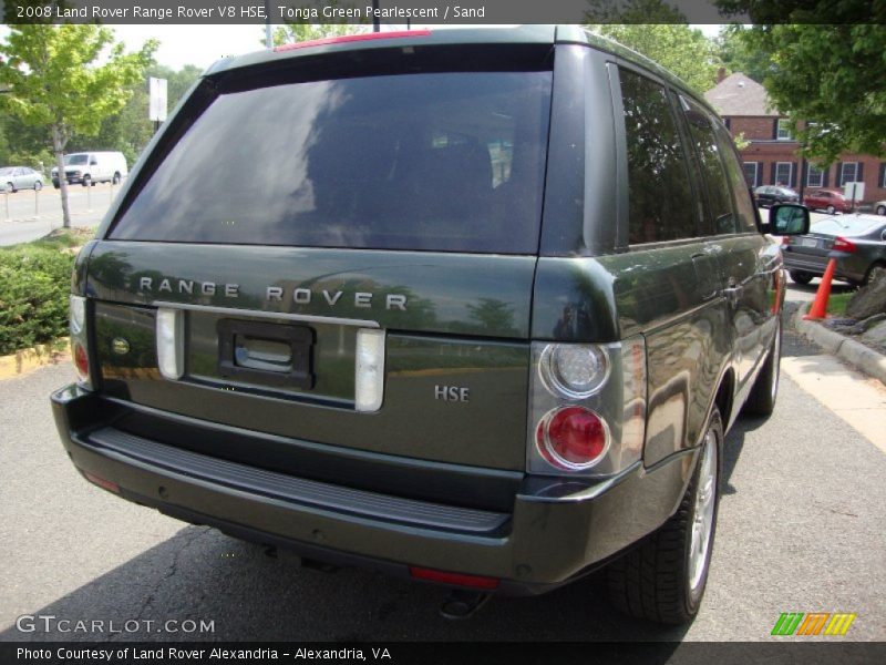 Tonga Green Pearlescent / Sand 2008 Land Rover Range Rover V8 HSE