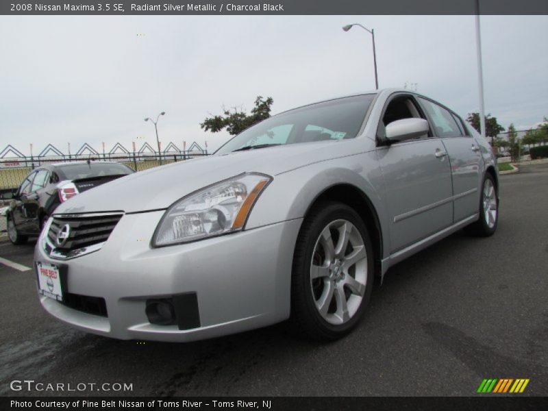 Radiant Silver Metallic / Charcoal Black 2008 Nissan Maxima 3.5 SE