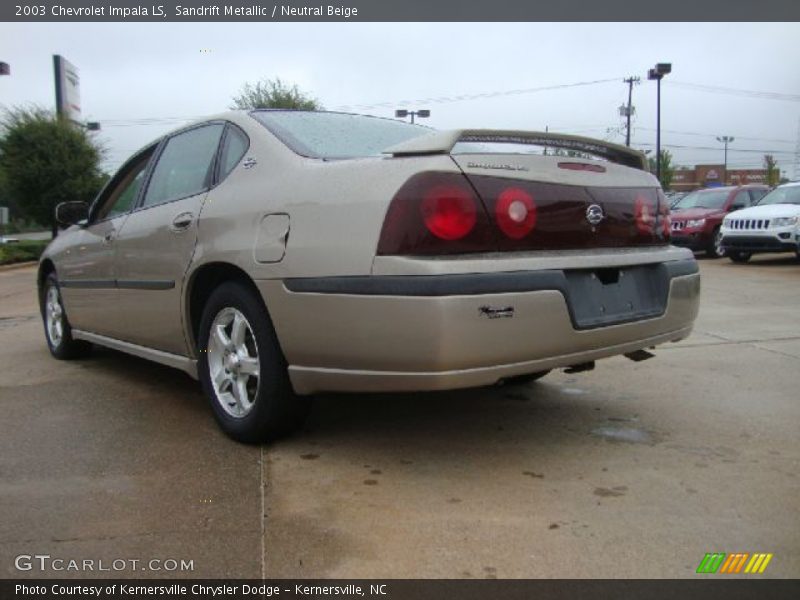 Sandrift Metallic / Neutral Beige 2003 Chevrolet Impala LS