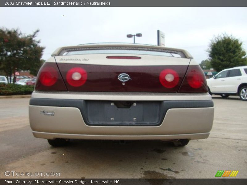 Sandrift Metallic / Neutral Beige 2003 Chevrolet Impala LS