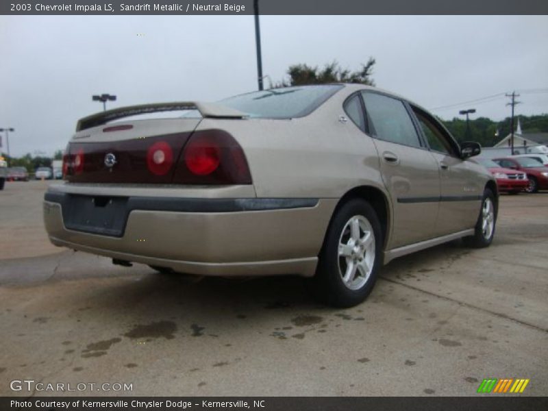 Sandrift Metallic / Neutral Beige 2003 Chevrolet Impala LS