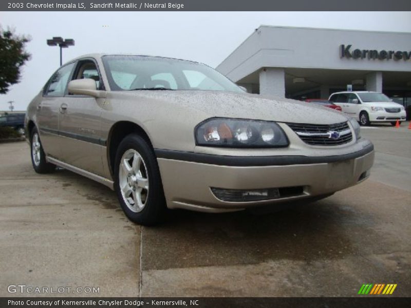 Sandrift Metallic / Neutral Beige 2003 Chevrolet Impala LS
