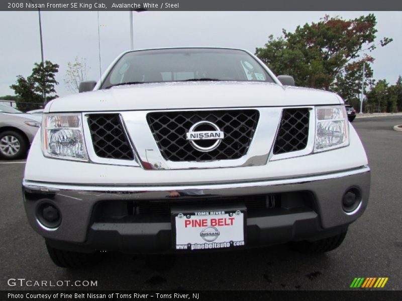 Avalanche White / Steel 2008 Nissan Frontier SE King Cab