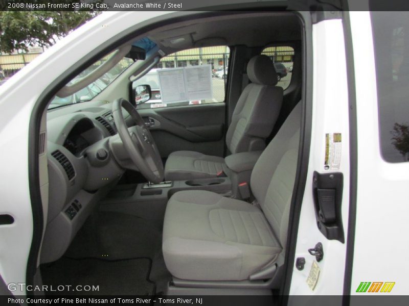 Avalanche White / Steel 2008 Nissan Frontier SE King Cab