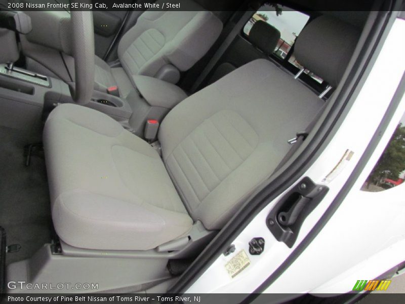 Avalanche White / Steel 2008 Nissan Frontier SE King Cab
