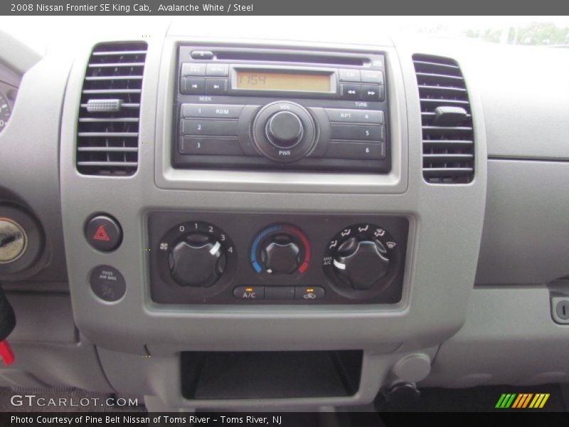 Avalanche White / Steel 2008 Nissan Frontier SE King Cab
