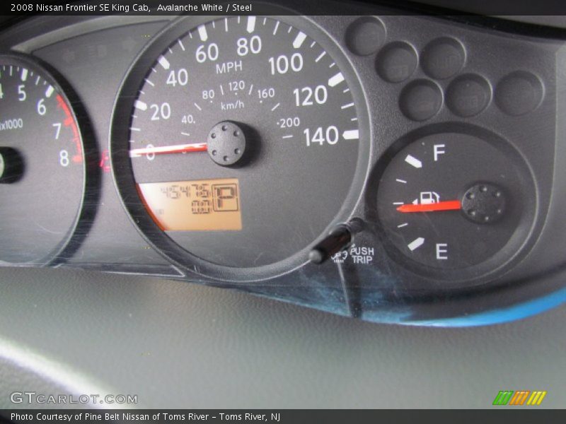 Avalanche White / Steel 2008 Nissan Frontier SE King Cab