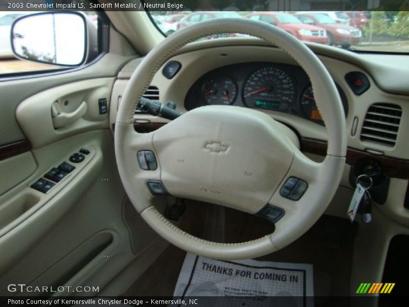 Sandrift Metallic / Neutral Beige 2003 Chevrolet Impala LS