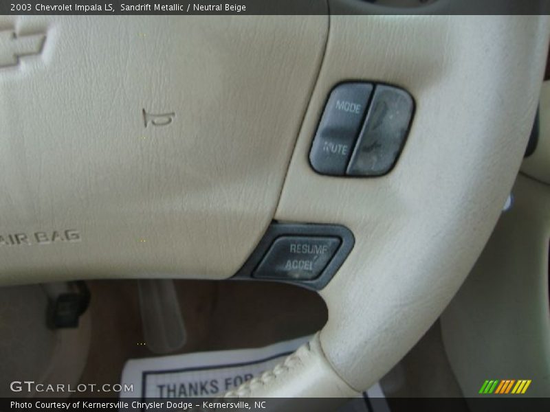 Sandrift Metallic / Neutral Beige 2003 Chevrolet Impala LS