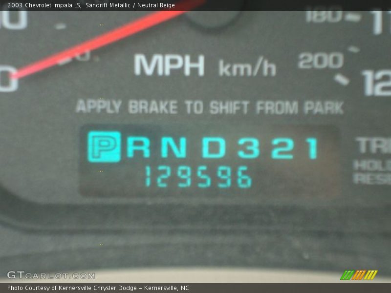 Sandrift Metallic / Neutral Beige 2003 Chevrolet Impala LS