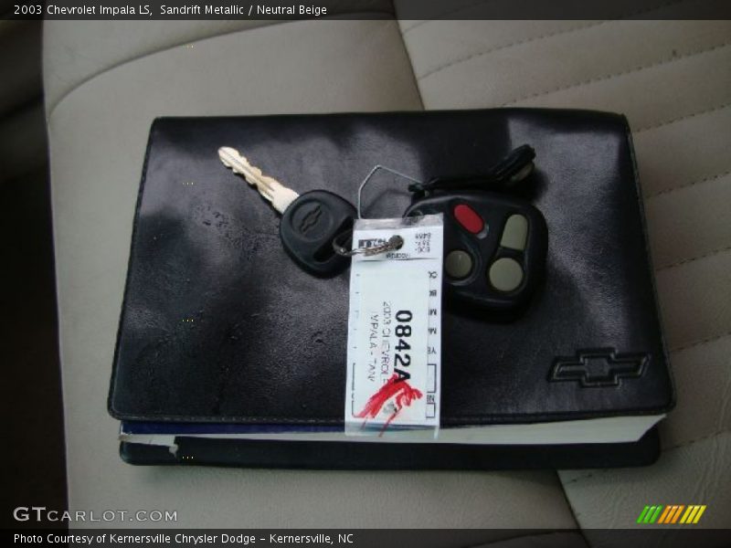 Sandrift Metallic / Neutral Beige 2003 Chevrolet Impala LS