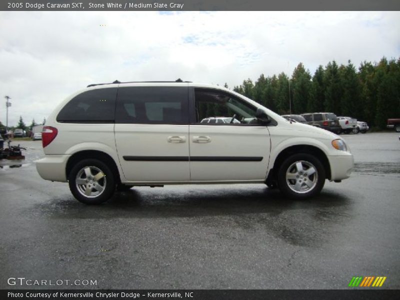 Stone White / Medium Slate Gray 2005 Dodge Caravan SXT