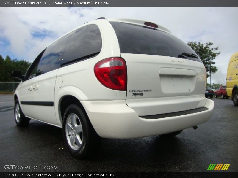 Stone White / Medium Slate Gray 2005 Dodge Caravan SXT