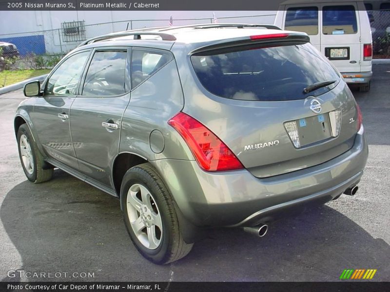 Platinum Metallic / Cabernet 2005 Nissan Murano SL