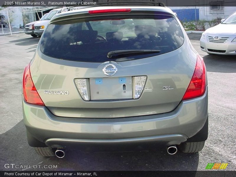 Platinum Metallic / Cabernet 2005 Nissan Murano SL