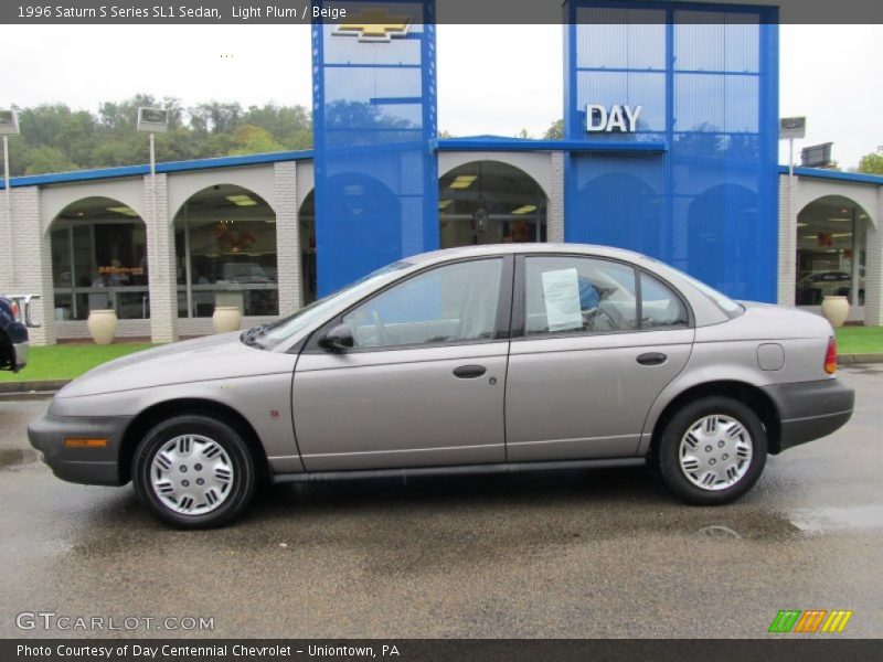 Light Plum / Beige 1996 Saturn S Series SL1 Sedan