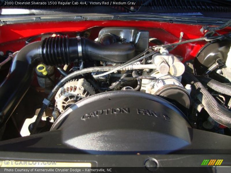 Victory Red / Medium Gray 2000 Chevrolet Silverado 1500 Regular Cab 4x4