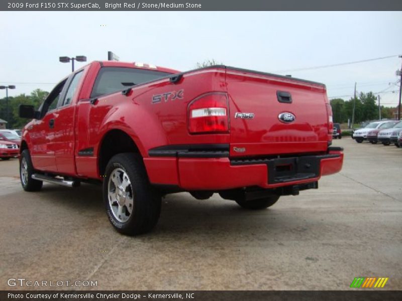Bright Red / Stone/Medium Stone 2009 Ford F150 STX SuperCab