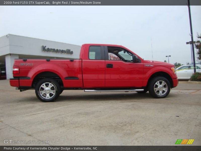 Bright Red / Stone/Medium Stone 2009 Ford F150 STX SuperCab