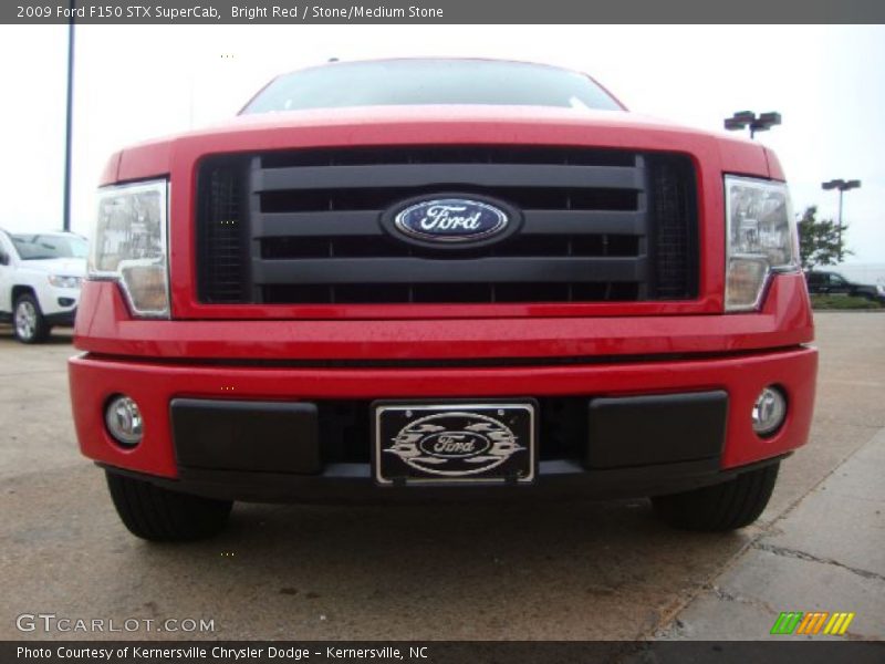 Bright Red / Stone/Medium Stone 2009 Ford F150 STX SuperCab