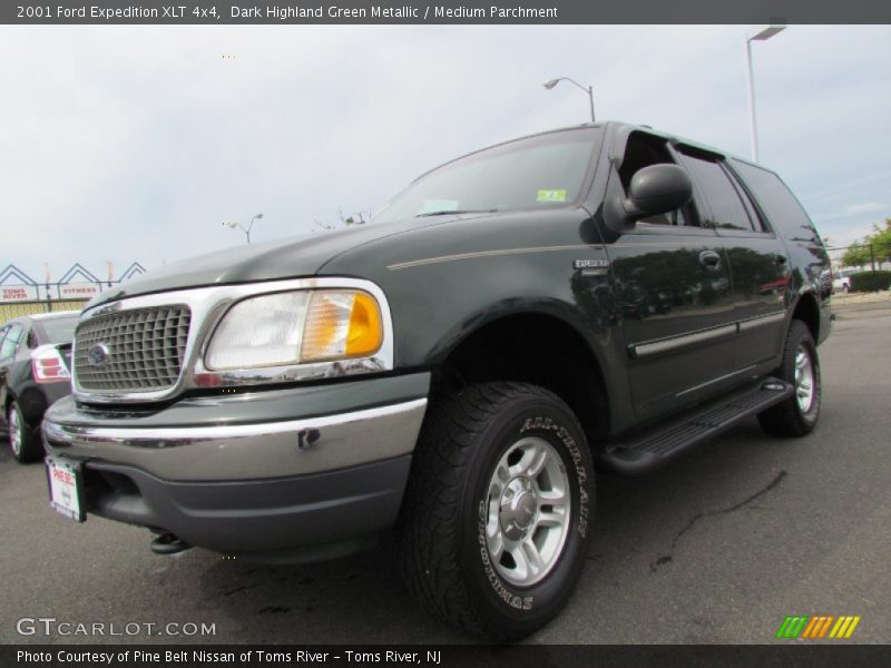 Dark Highland Green Metallic / Medium Parchment 2001 Ford Expedition XLT 4x4