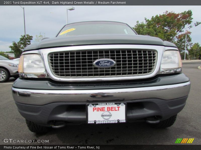 Dark Highland Green Metallic / Medium Parchment 2001 Ford Expedition XLT 4x4
