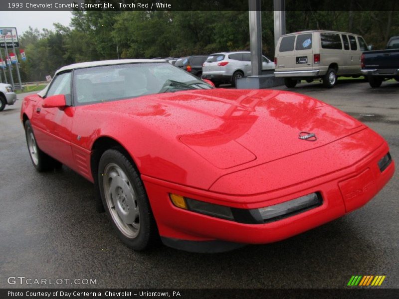 Torch Red / White 1993 Chevrolet Corvette Convertible