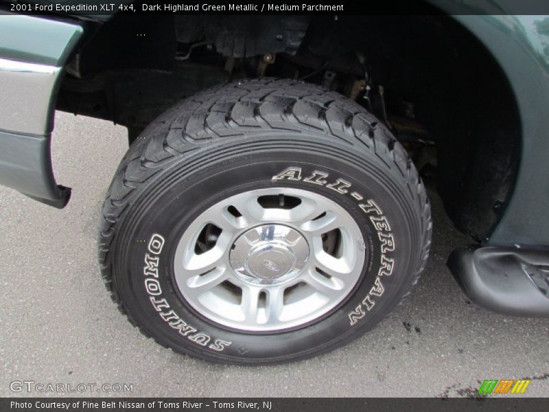 Dark Highland Green Metallic / Medium Parchment 2001 Ford Expedition XLT 4x4
