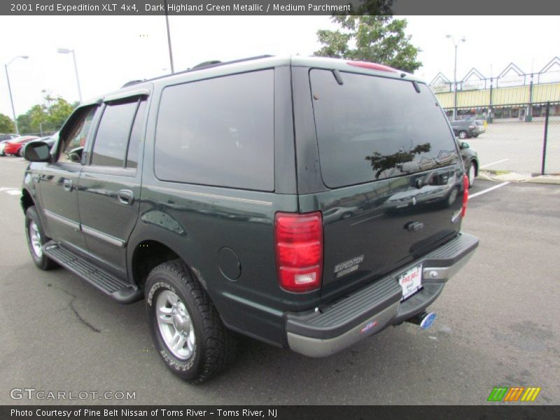 Dark Highland Green Metallic / Medium Parchment 2001 Ford Expedition XLT 4x4