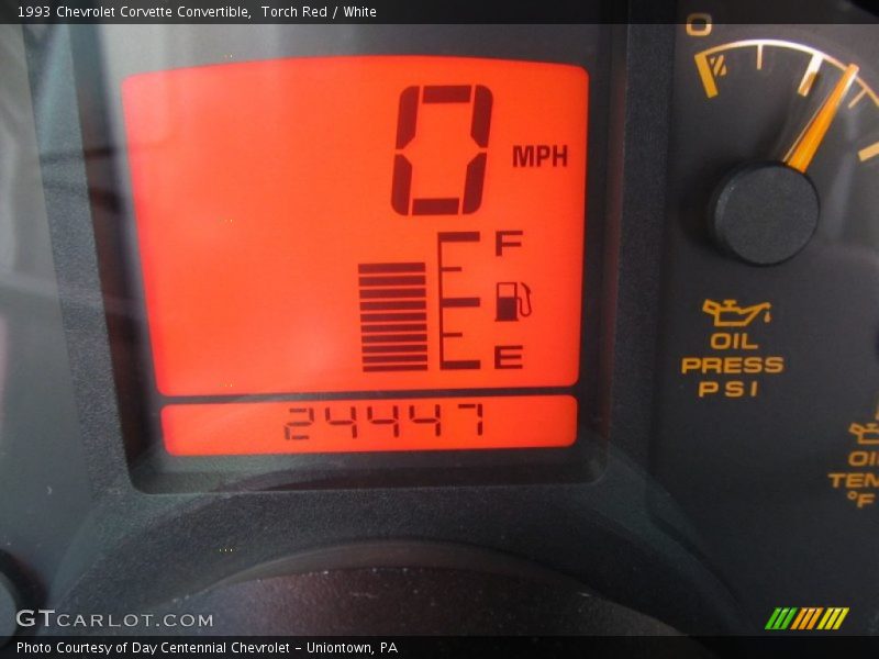 Torch Red / White 1993 Chevrolet Corvette Convertible