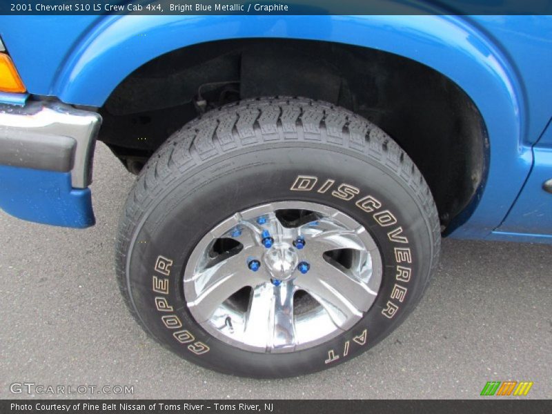 Bright Blue Metallic / Graphite 2001 Chevrolet S10 LS Crew Cab 4x4