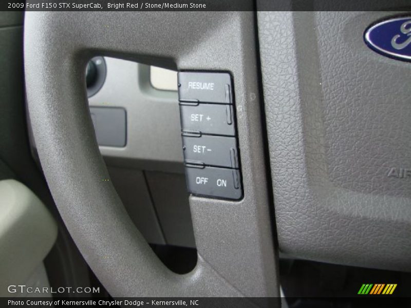 Bright Red / Stone/Medium Stone 2009 Ford F150 STX SuperCab